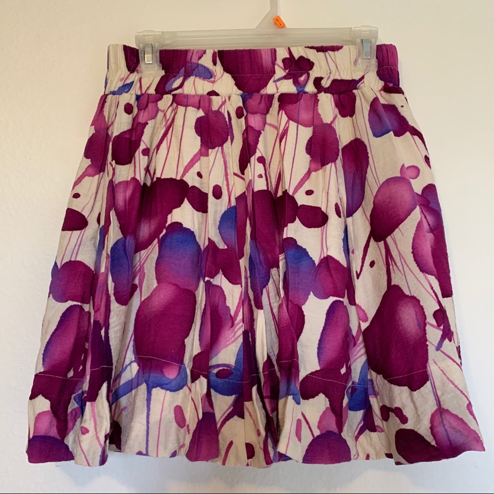 ☀️F21 Purple Floral Skirt